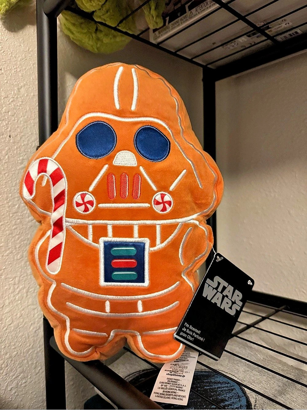 Disney Star Wars Gingerbread Holiday Darth Vader Plush Pillow